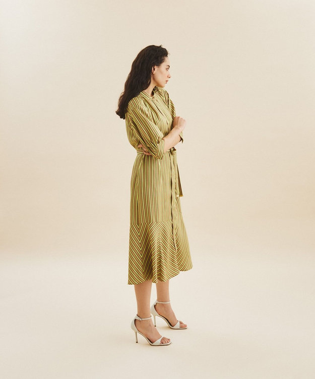 極美品 PLAGE ワンピース CALMER ストーンウォッシュリネンワンピース Plage - Plage リネンシャツワンピースの通販 by サオ's shop