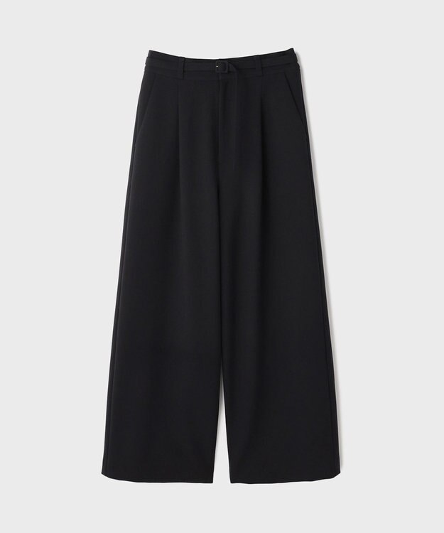 GRACE CONTINENTAL ダブルクロスワイドパンツ ブラック