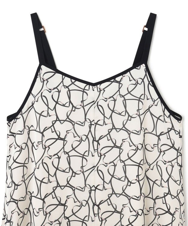 GRACE CONTINENTAL ラインハートキャミワンピース ホワイト