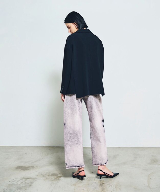 GRACE CONTINENTAL トリアセオーバーサイズジャケット ブラック