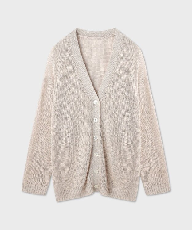 GRACE CONTINENTAL ラメルーズニットカーディガン キナリ