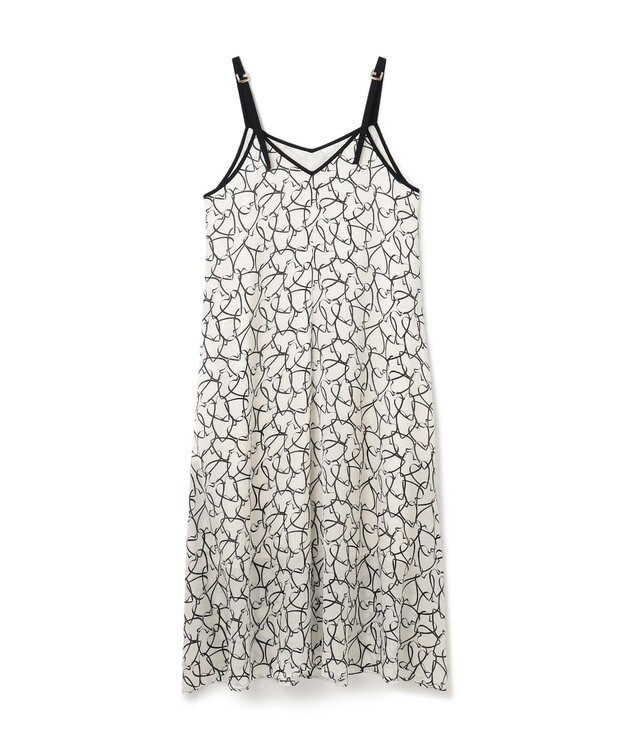 GRACE CONTINENTAL ラインハートキャミワンピース ホワイト