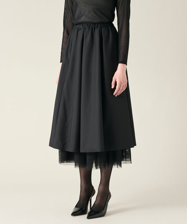 GRACE CONTINENTAL ツイル2WAY スカート ブラック