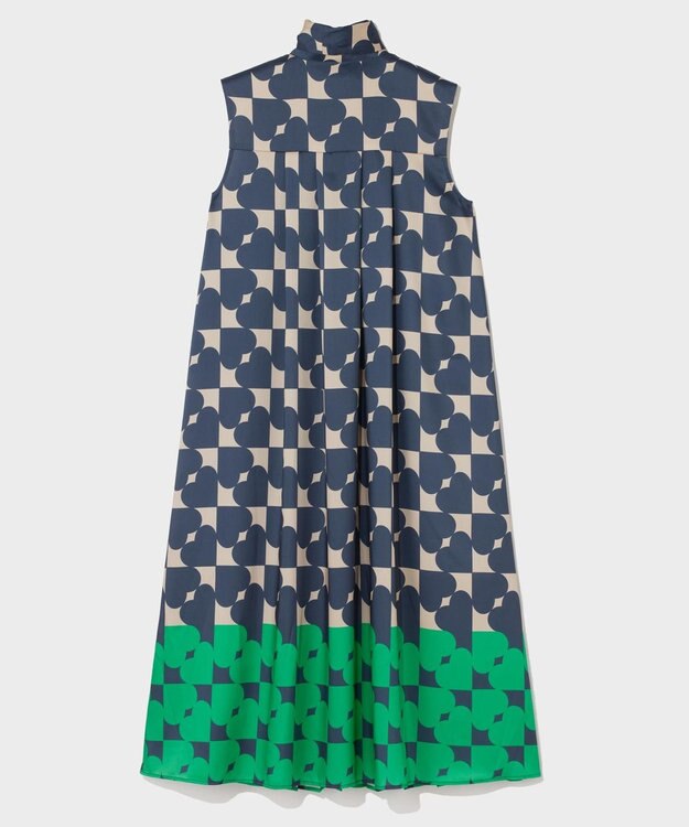 GRACE CONTINENTAL ハートラインボウタイワンピース ネイビー