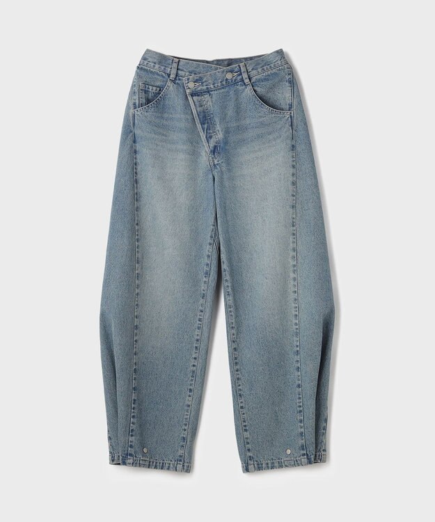 GRACE CONTINENTAL ラップ2wayデニムパンツ ブルー