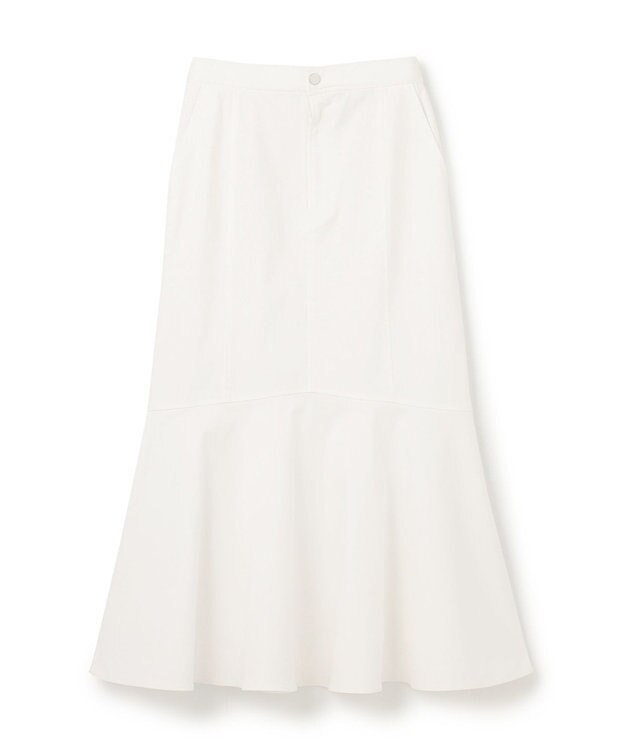 GRACE CONTINENTAL ミディマーメイドスカート ホワイト