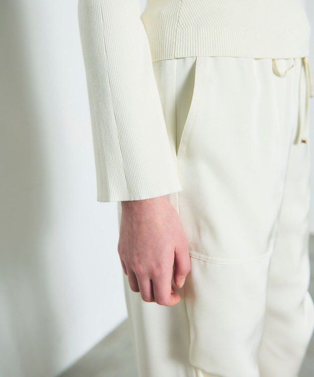 GRACE CONTINENTAL リブニットトップ ホワイト