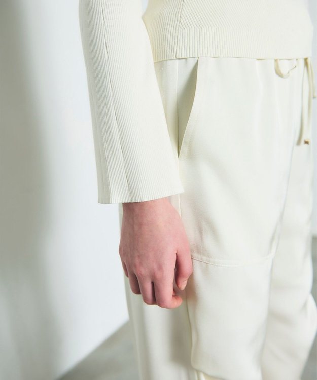 GRACE CONTINENTAL リブニットトップ ホワイト