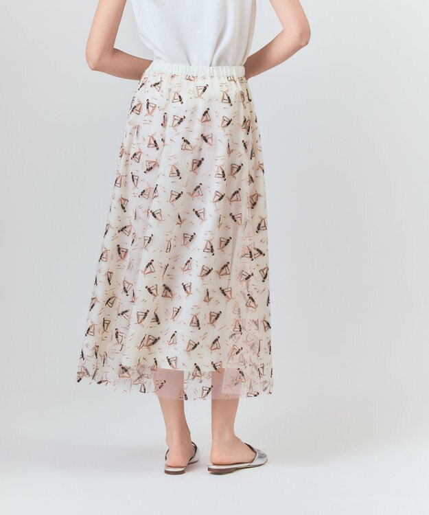 GRACE CONTINENTAL マリンembフレアスカート キナリ