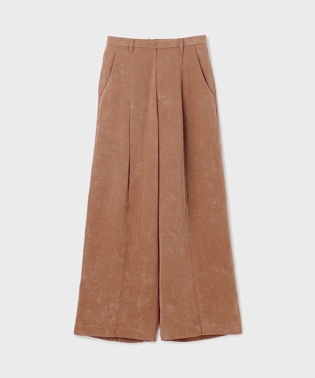 GRACE CONTINENTAL クラッシュサテンパンツ ブラウン