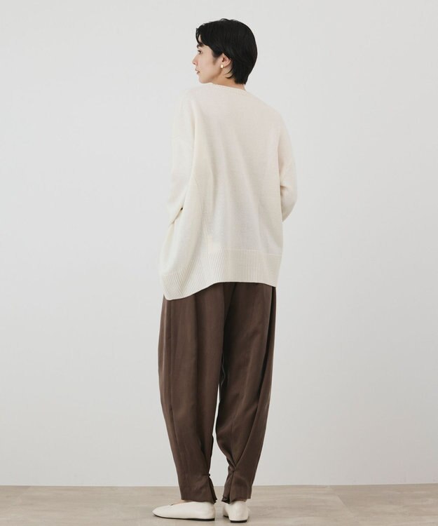 GRACE CONTINENTAL イレヘムブローチニットトップ キナリ