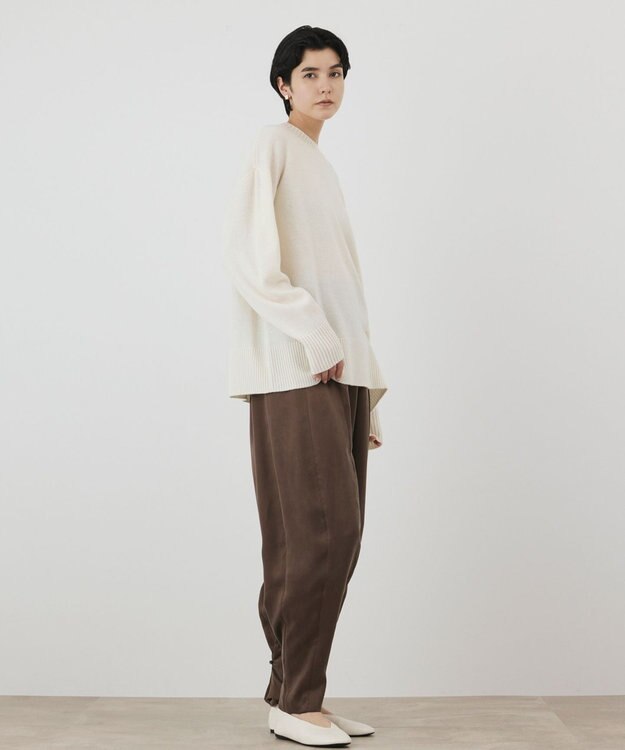 GRACE CONTINENTAL イレヘムブローチニットトップ キナリ
