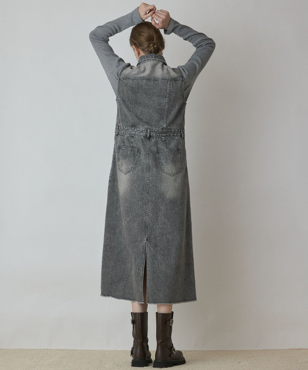 GRACE CONTINENTAL ロングジレワンピ デニムロングジレワンピース / GRACE CONTINENTAL | GRACE