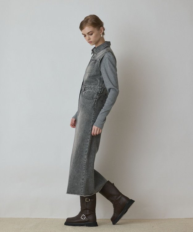 GRACE CONTINENTAL ロングジレワンピ デニムロングジレワンピース / GRACE CONTINENTAL | GRACE