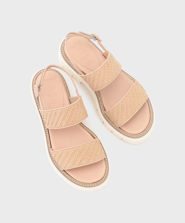 GRACE CONTINENTAL LUCA GROSSIメッシュサンダル ベージュ