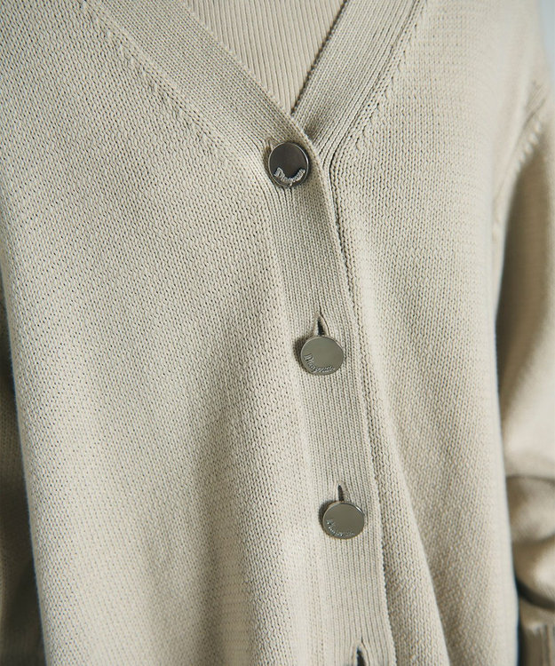 GRACE CONTINENTAL リリヤーンルーズカーディガン グレー