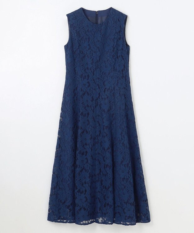 GRACE CONTINENTAL レースドレス ネイビー