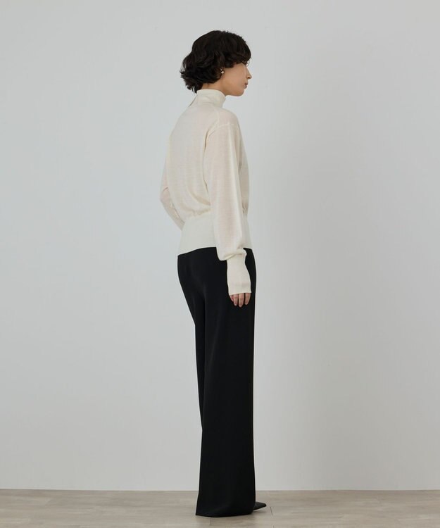 GRACE CONTINENTAL カシミヤ混ニットトップ キナリ
