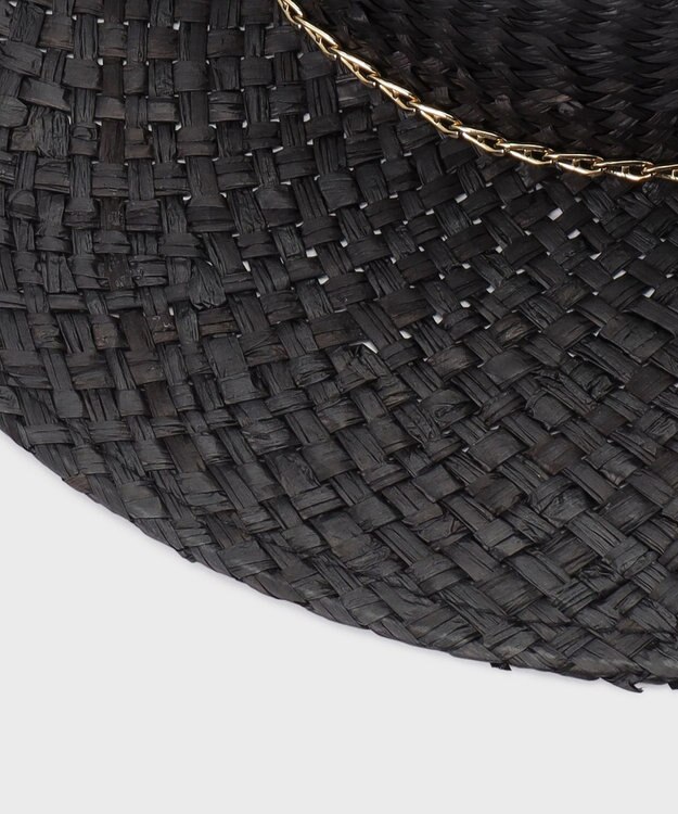 GRACE CONTINENTAL Ferrucio Vecchi チェーンハット ブラック