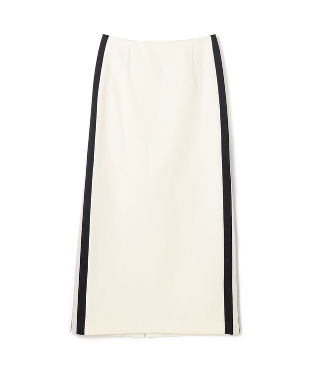 GRACE CONTINENTAL サイドラインジャージスカート ホワイト