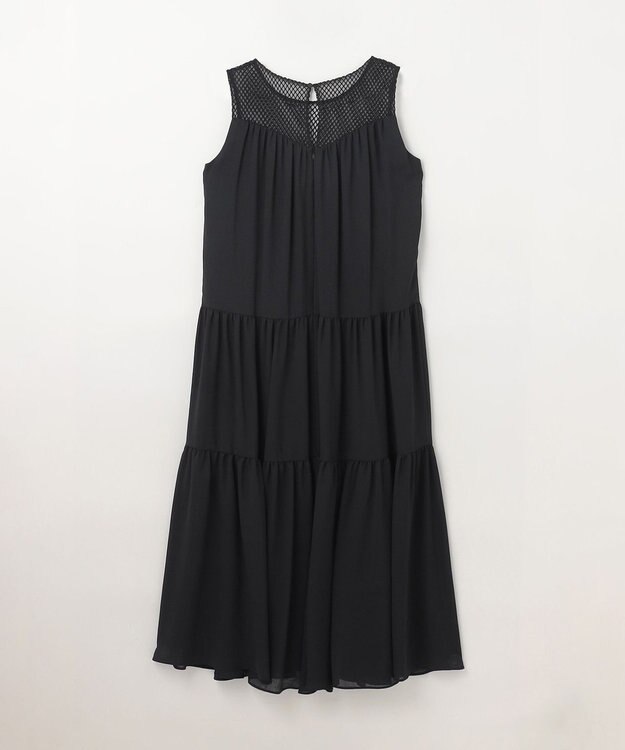 GRACE CONTINENTAL シアードレープマキシ ブラック