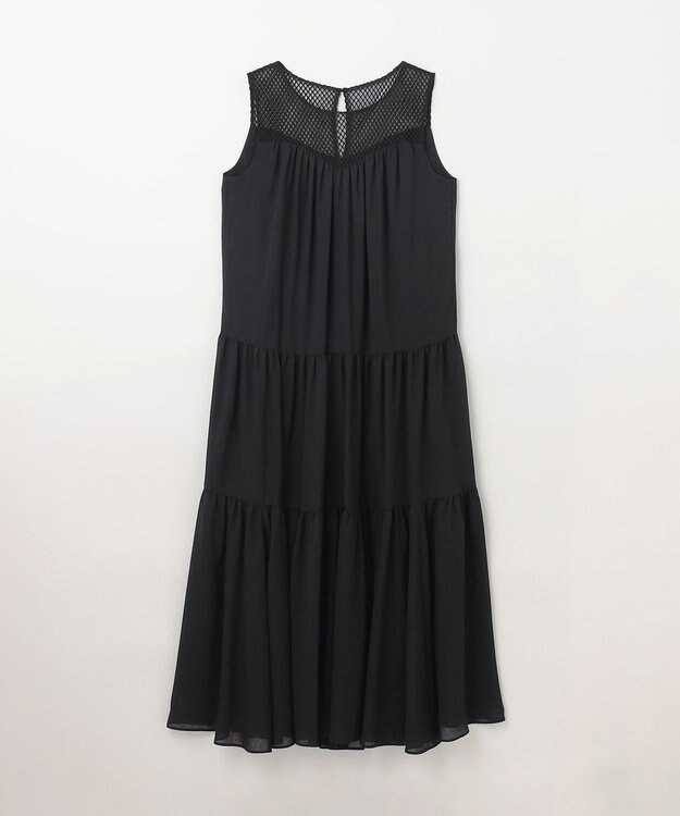 GRACE CONTINENTAL シアードレープマキシ ブラック