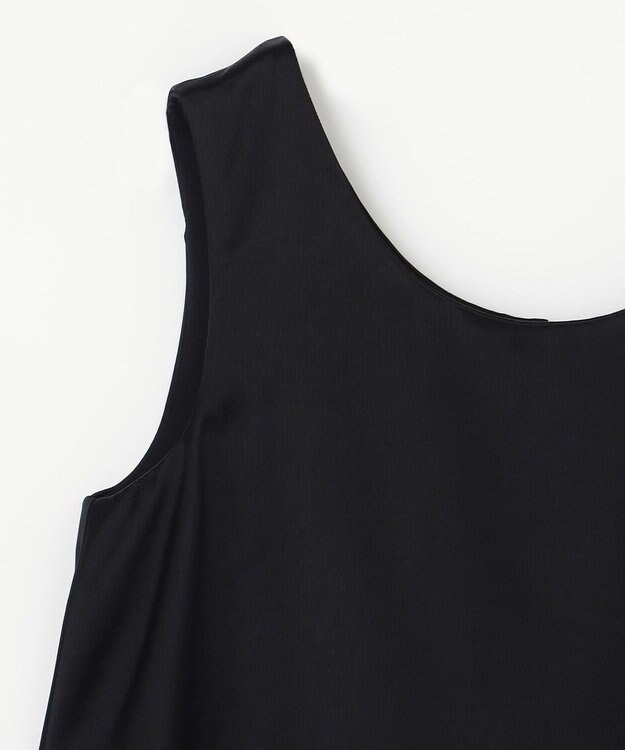 GRACE CONTINENTAL バックコンシャスサテンノースリーブ ブラック