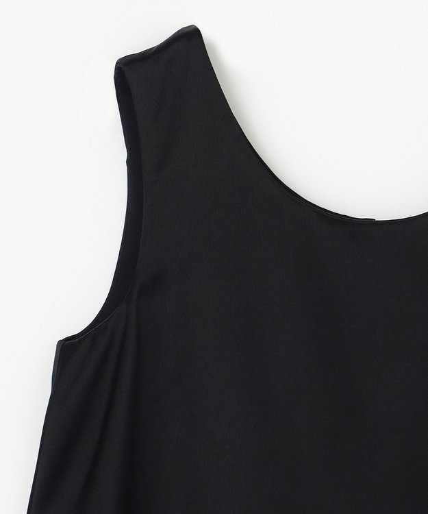 GRACE CONTINENTAL バックコンシャスサテンノースリーブ ブラック