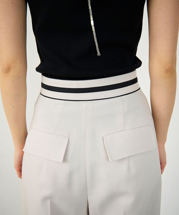 GRACE CONTINENTAL タックワイドパンツ ベージュ