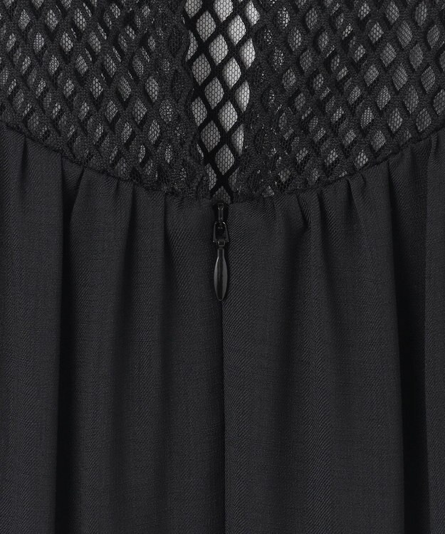 GRACE CONTINENTAL シアードレープマキシ ブラック