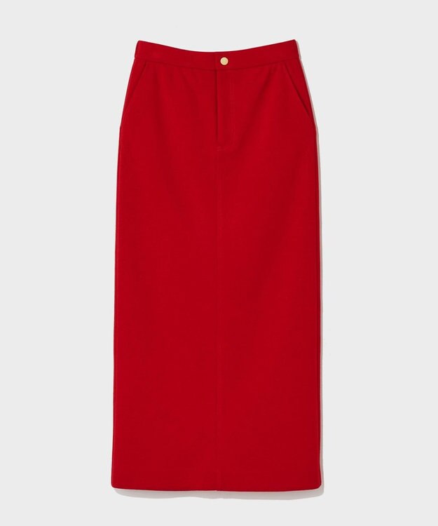 GRACE CONTINENTAL トリアセペンシルラインスカート レッド