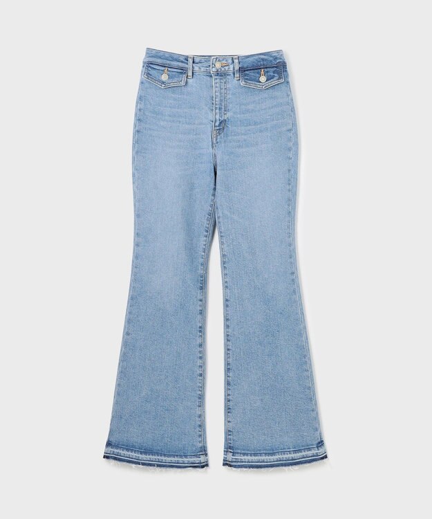 GRACE CONTINENTAL フレアデニムパンツ サックス