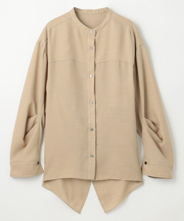 GRACE CONTINENTAL バックシャンオーバーシャツ ベージュ