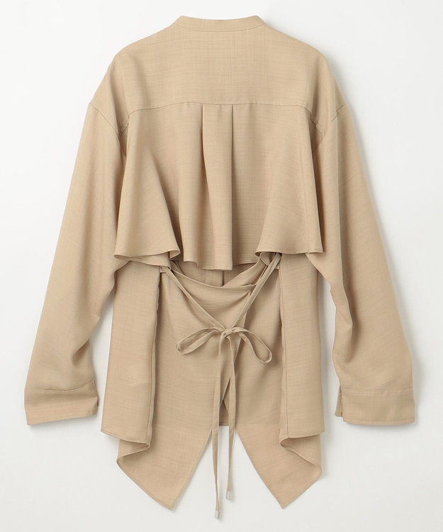GRACE CONTINENTAL バックシャンオーバーシャツ ベージュ