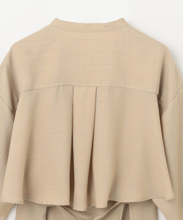 GRACE CONTINENTAL バックシャンオーバーシャツ ベージュ