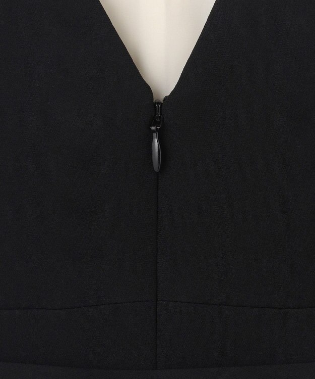 GRACE CONTINENTAL シアーラッフルロングドレス ブラック