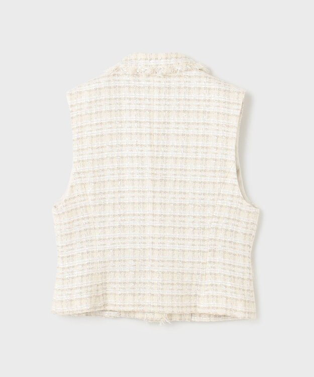 GRACE CONTINENTAL ツイードベスト キナリ