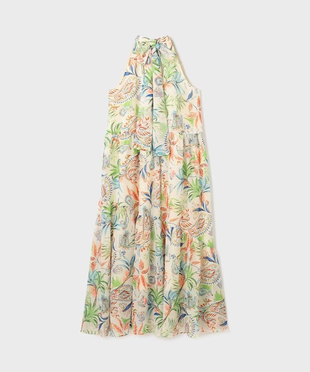 GRACE CONTINENTAL リゾートプリントティアードワンピース キナリ