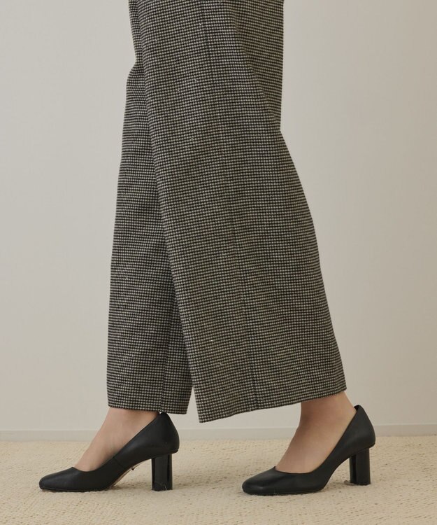 GRACE CONTINENTAL チドリツイードサロペット ブラック