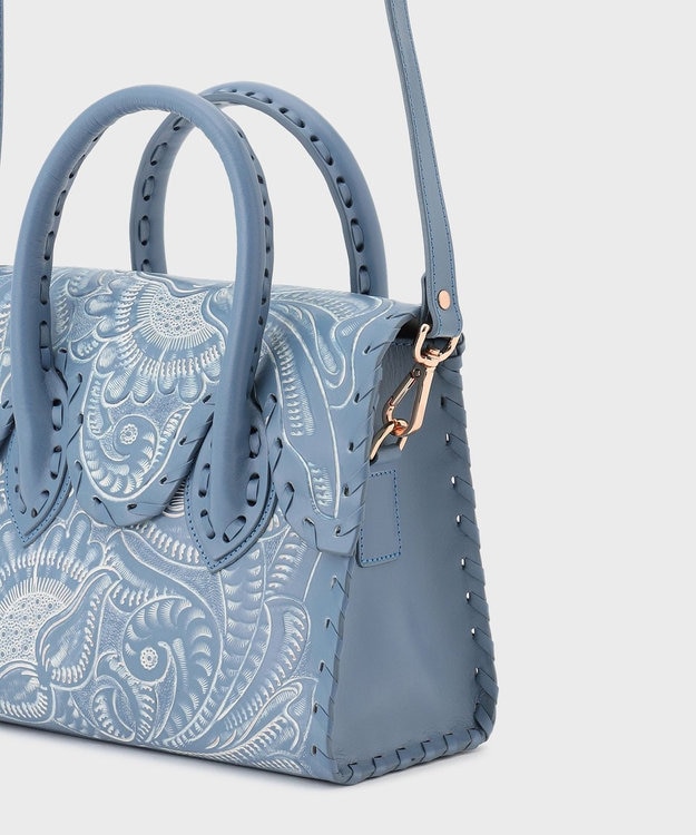 【オシャレ☆GRACE CONTINENTAL】ブラウン　花　ハンドバッグ ブラウン系｜ハンドバッグ｜GRACE CONTINENTAL(グレース