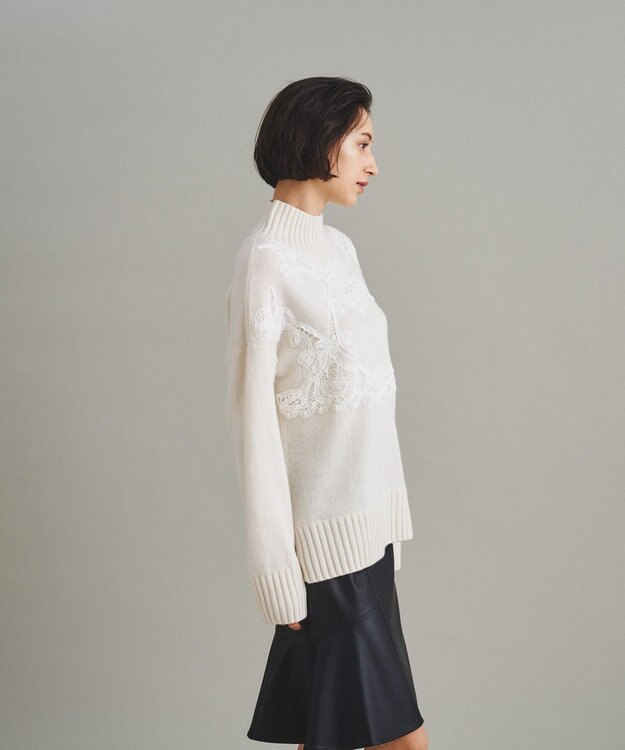 グレースコンチネンタル ケーブルニットフード付き ロングワンピース♡白Mサイズ GRACE CONTINENTAL（グレースコンチネンタル）、 WOMEN GRACE