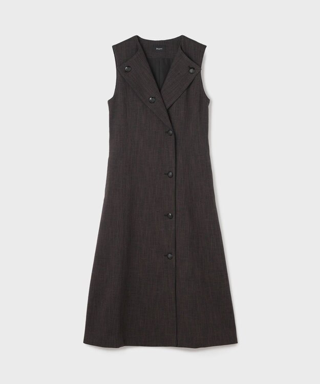 GRACE CONTINENTAL ツイーディジャンパースカート ブラック