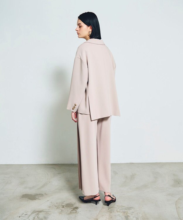 GRACE CONTINENTAL トリアセオーバーサイズジャケット ベージュ