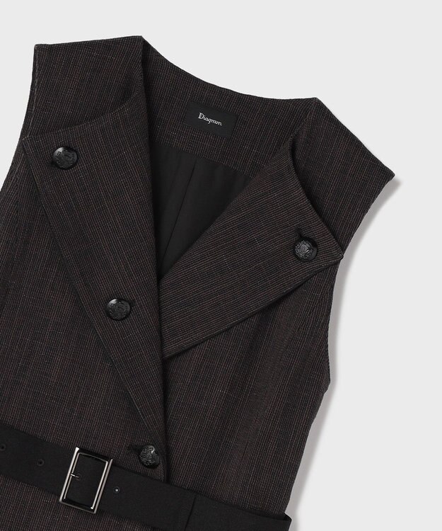 GRACE CONTINENTAL ツイーディジャンパースカート ブラック