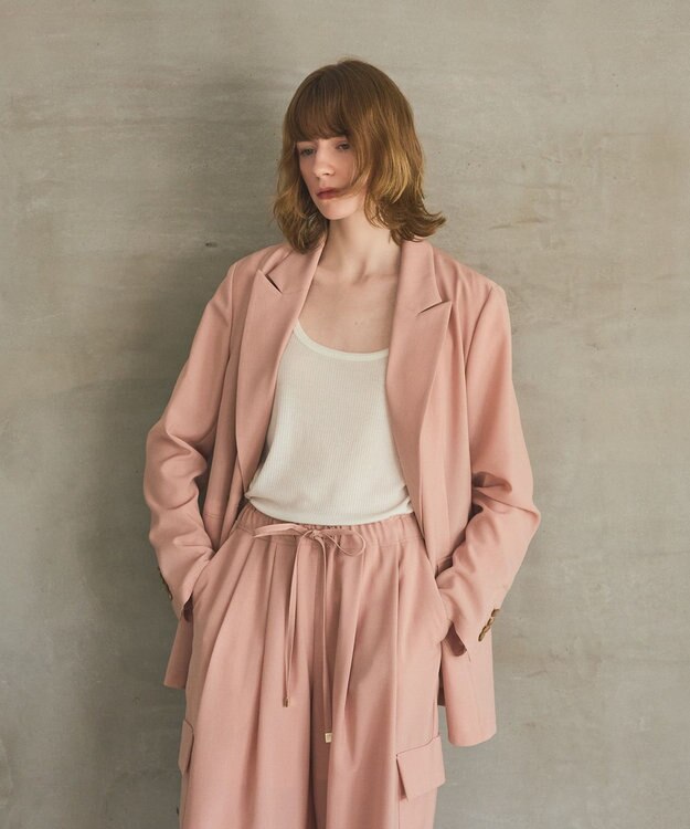 GRACE CONTINENTAL ダブルブレストライトジャケット ピンク