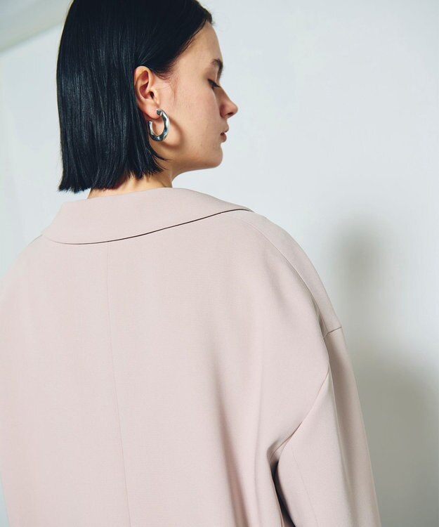 GRACE CONTINENTAL トリアセオーバーサイズジャケット ベージュ