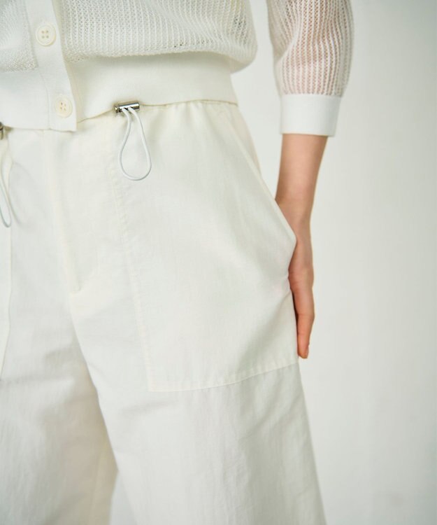 GRACE CONTINENTAL ライトイージーパンツ ホワイト