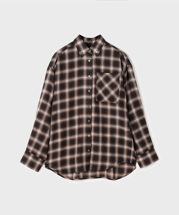 GRACE CONTINENTAL ストール付チェックシャツ チェック