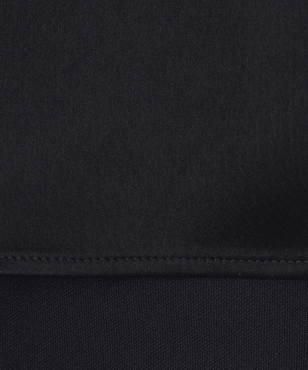 GRACE CONTINENTAL バックコンシャスサテンノースリーブ ブラック