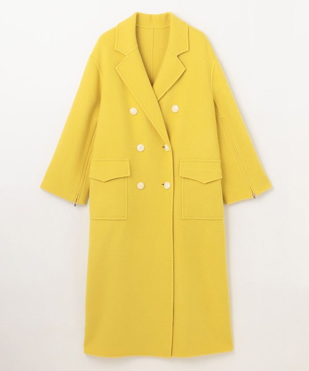 GRACE CONTINENTAL ウールリバーチェスターコート イエロー